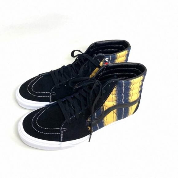 💖MEGA SALE💖VANS SK8-HI Denim Womens Stripes s Black VN0A4BV6TRM Canvas - Picture 10 of 11